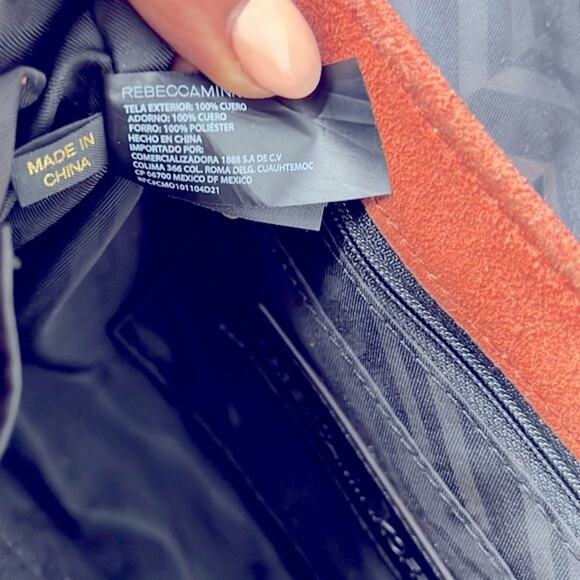 Rebecca Minkoff Rapture Leather Crossbody Shoulder Purse with Fringe - Picture 11 of 12